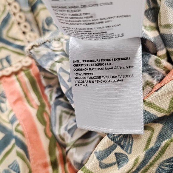 Farm Rio x Anthropologie V-Neck Wide Leg Mushroom Print Jumpsuit Size S, NWT - Picture 8 of 11